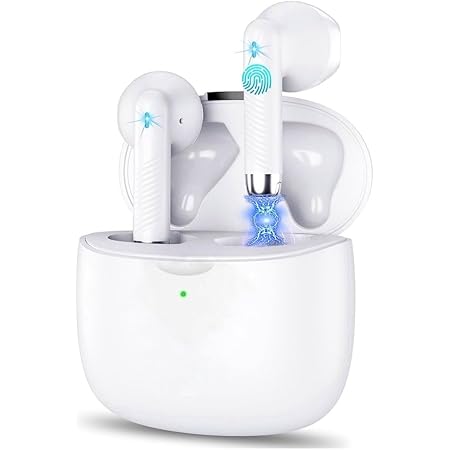 Kurt In Ear Kabellose Bluetooth 5.3 Kopfhörer mit Deep Bass Stereoklang | AAC | Kabellos Kopfhörer mit Eingebautes Noise Cancelling Mikrofon | 32H Spielzeit | Mini Ladebox | USB-C